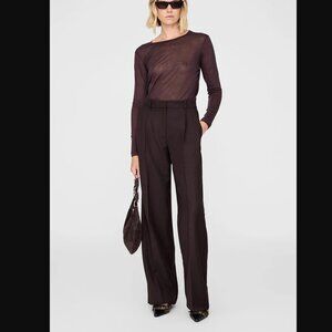 ANINE BING Trent Trouser Brown Size 36/6